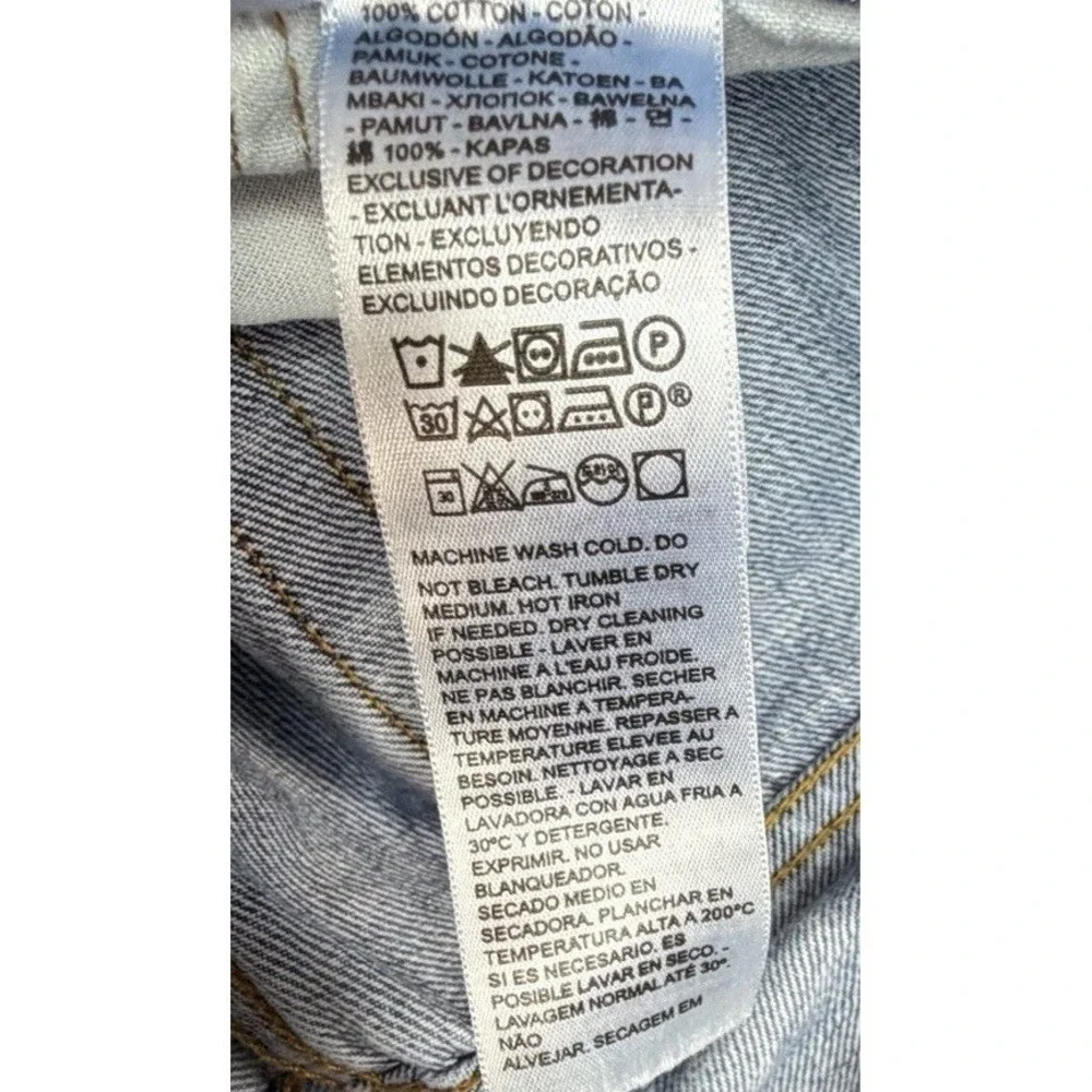 Levis 501 Button Fly‎ Men's Jeans 40x30 Original Fit Denim Med Wash 100% Cotton